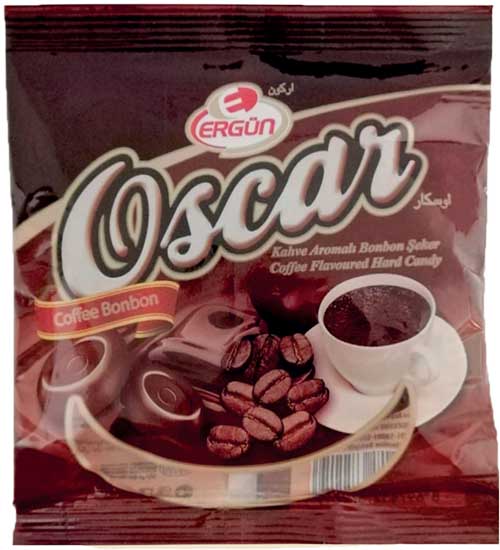 OSCAR MILK FLAVORED BONBON CANDY WITH COFFEE