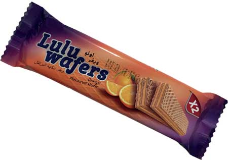 LULU ORANGE FLAVORED WAFERS