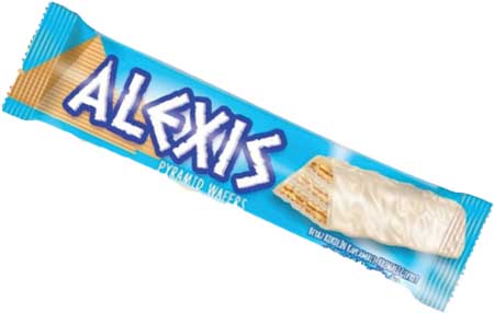 ALEXIS PYRAMIDA WHITE COCOLIN COATED WAFERS