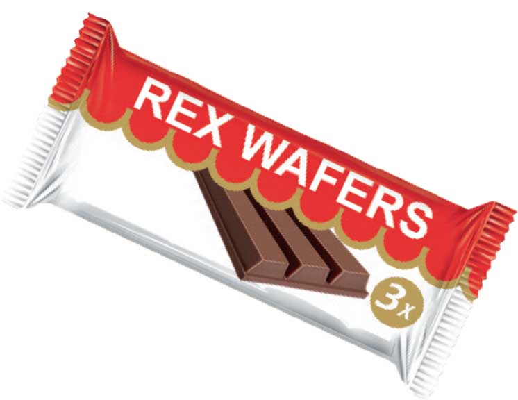 REX KAT CHOCOLATE COATED WAFERS